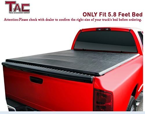 Tac Tonneau Cover For 2014 2019 Chevy Silverado Gmc Sierra 5 8 Short Bed Tri Fold Cover Bed Cover Tonneau Covers Amazon Canada