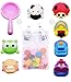 Baby Bath Toys with Fast-Dry Mesh Organizer And Two Super Suction Hook, Bathtub Squirting Toys Set (9-Pack) by Fayoo