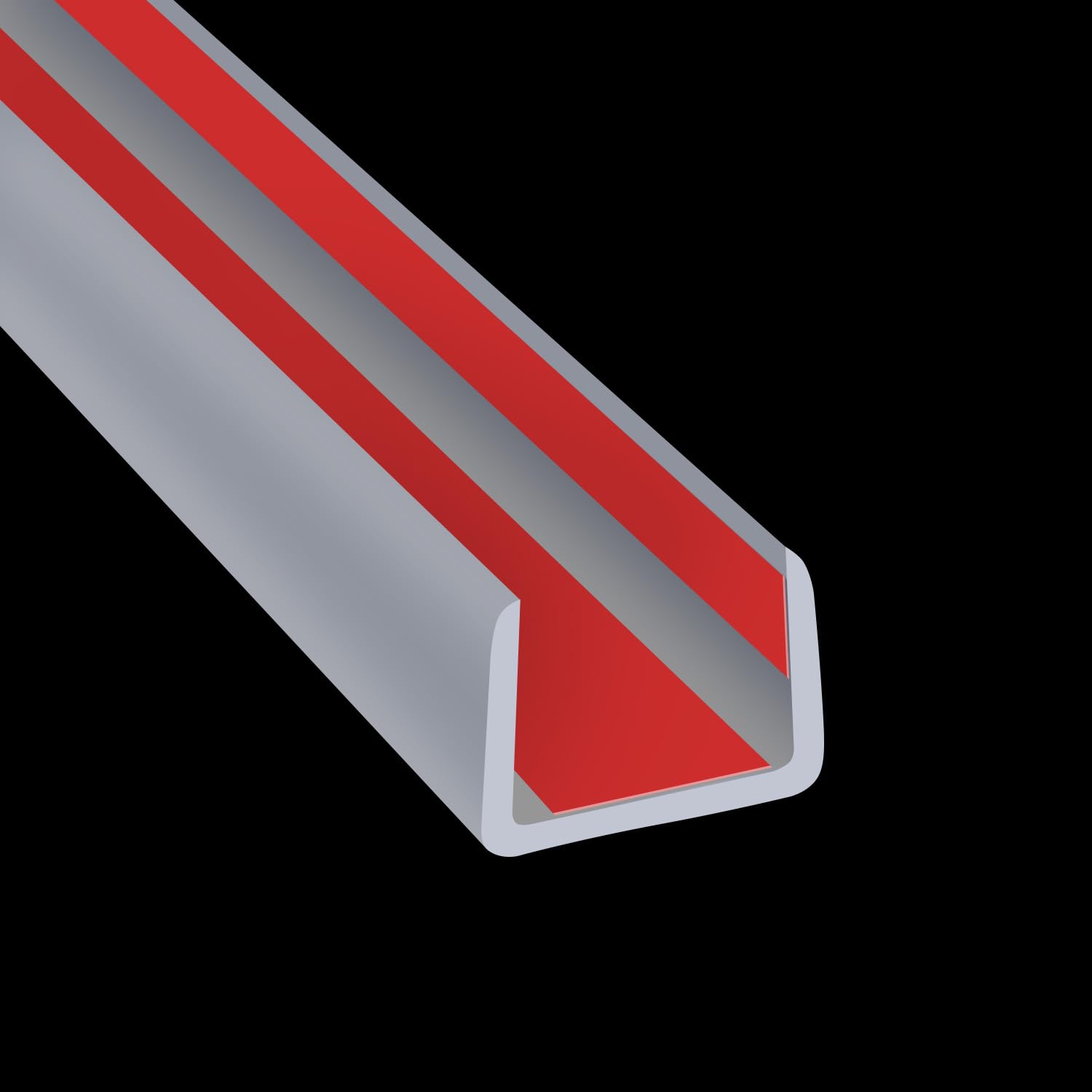 Rubber Edge Trim, Flexible Edge Banding, 1/2