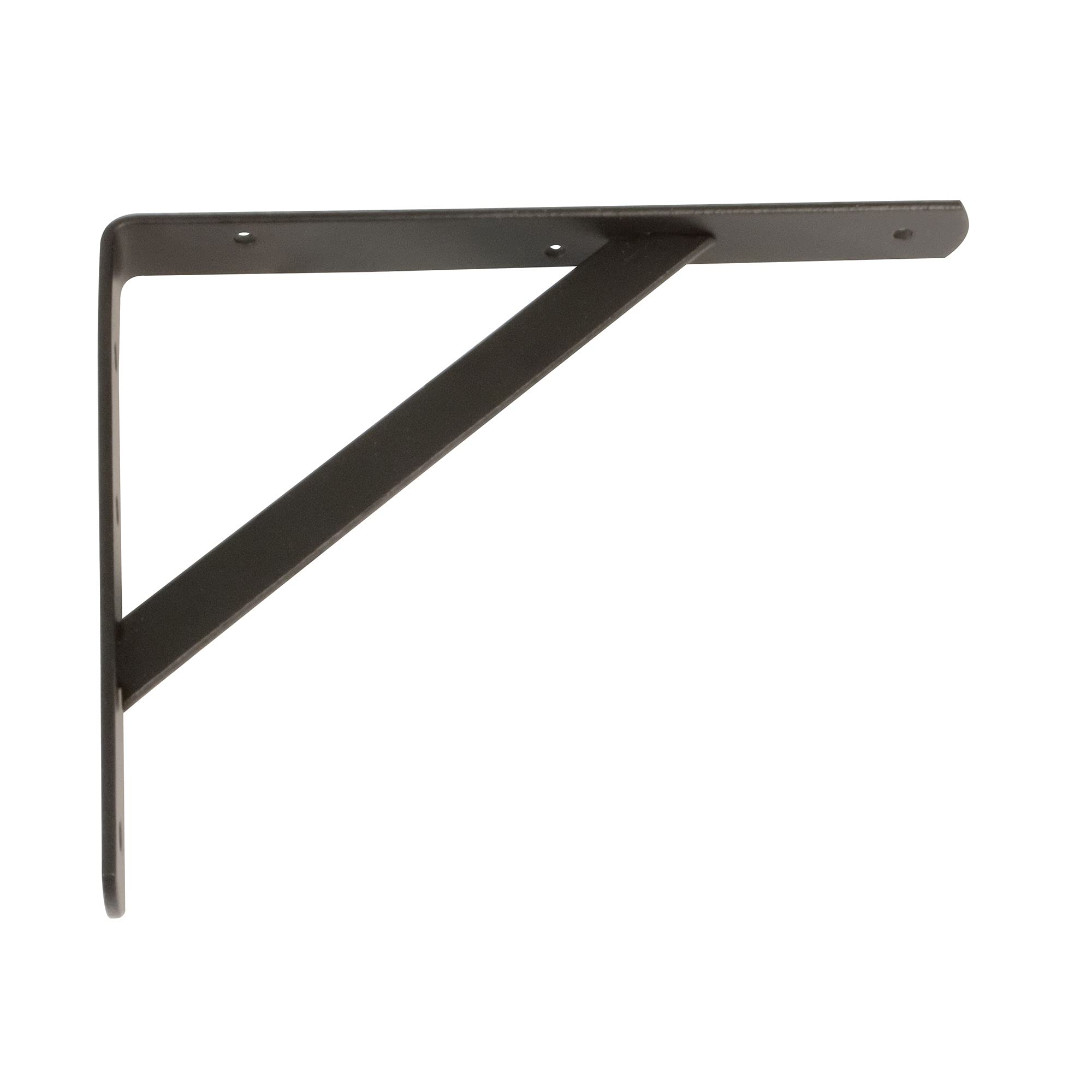 Amig - Bracket for Wall Shelves - Metal Bracket for Shelves - Angle for Shelves - Shelf Support - Steel - Black - Measure 500 x 325 mm - Maximum Recommended Weight 185 kg — image 1