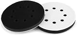 QWORK 2Pcs Soft Sponge Interface Pad 125mm 8 Holes for Eccentric Sanders view 1