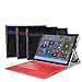 Valkit for Microsoft Surface Pro 3, Surface Pro 4, Surface Pro 5, Surface Pro 6 PU Leather case Folio Case Stand Case Type Cover Skin Compatible with Surface Original Keyboard, Blue