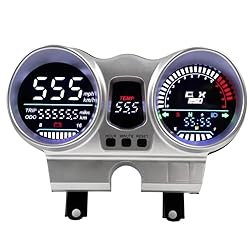 Motorcycle Odometer Digital Gauge Tachomete LED