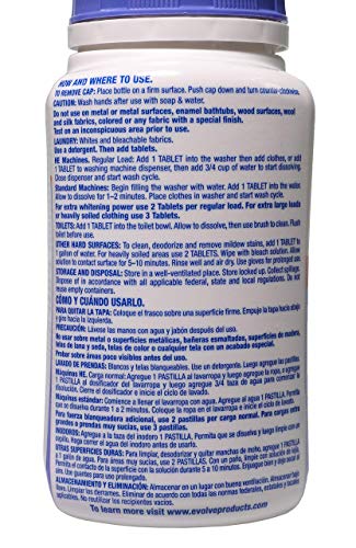 Evolve Concentrated Bleach Tablets - 32 ct Summer Lavender (2 pack)