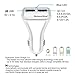 Car Charger , 28W 5A Qualcomm Quick Charge 3.0 2-port USB , QC3.0 + 2.1A for for iPhone 7, 7 Plus, 6 Plus, 6S, iPad, Tablet, Samsung Galaxy S8, S7 edge, HTC, Sony (White)