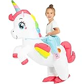 JUROSAICA Unicorn Costume Girls Kids Inflatable Costume Ride On Halloween Costumes Boys