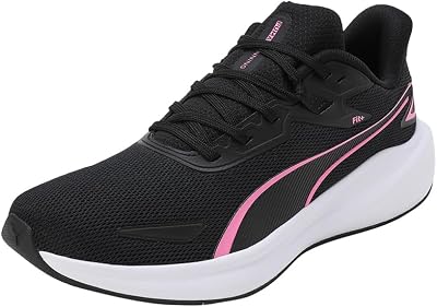 PUMA Skyrocket Lite Road Running Shoes Unisex 4 UK Black Fast Pink White