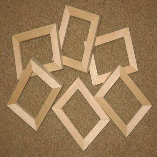 Unfinished wood picture frames in lots of 6 in 5/8" wide