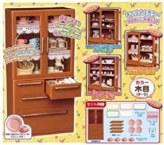 Amazon ぷちサンプルシリーズ 専用ディスプレイケース ぷちお台所 食器棚 木目 ダーク 単品 通販