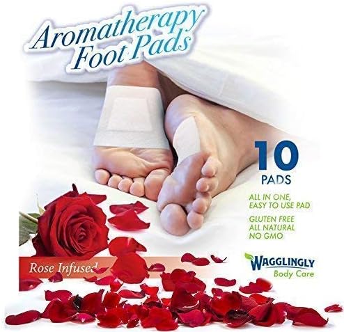 Foot Pads | Cleansing Organic Feet Pads | Natural Foot Care Patches | New Improved FDA Certified Premium All-in-One Rose Patch