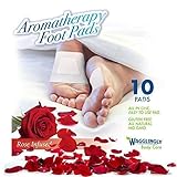 Foot Pads | Cleansing Organic Feet Pads | Natural Foot Care Patches | New Improved FDA Certified Premium All-in-One Rose Patch