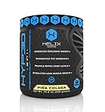 Hyp3d Pina Colada: The World's First 2-in-1 Clinically Dosed, Creatine-free, Non Water-retaining Pre Workout & Thermogenic. Experience the Rush, Pump, Strength, and Fat Loss. Money Back.