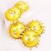 Sun Smile Foil Mylar Helium Balloons Yellow Smiling Face Balloons for Birthday Party and Wedding Decoration- 24