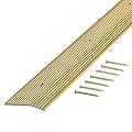 M-D Building Products 79244 Extra Wide Fluted 2-Inch by 36-Inch Carpet Trim, Satin Brass
