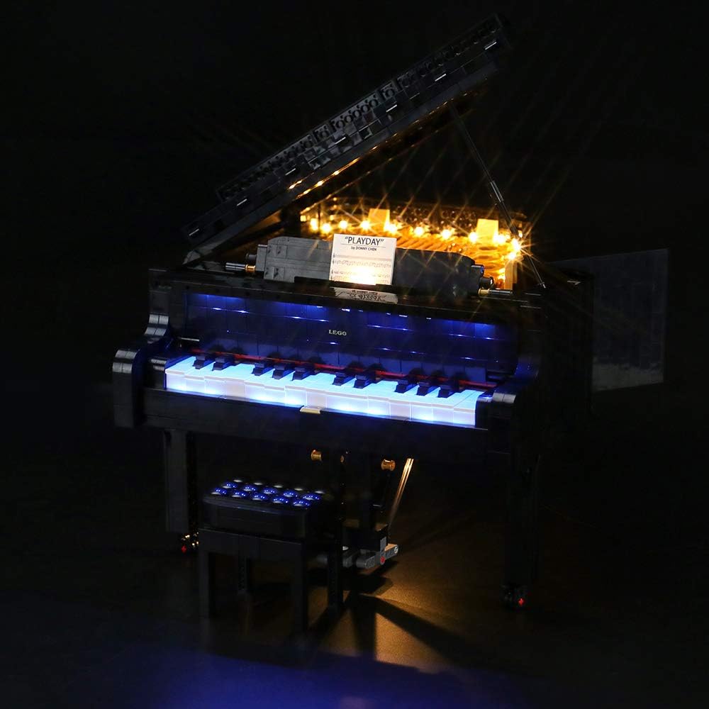 BRIKSMAX Led Lighting Kit for Ideas Grand Piano Compatible With 21323 Building Blocks Model - Image 3