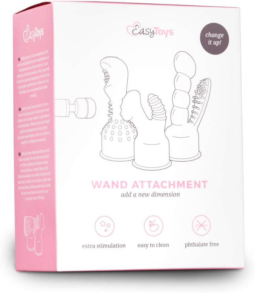 Easytoys Wand Collection Wand Attachment for Men, Clear - Image 3