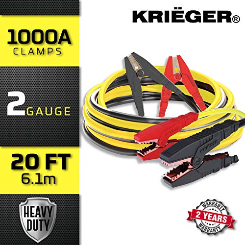 K KRIËGER Jumper Cable Kit for Car Battery, Heavy Duty Automotive