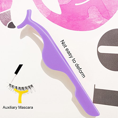 image for False Eyelashes Applicator，Teenitor Plastic False Eyelash Makeup Twe