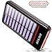 Solar Charger Power Bank 25000mAh Portable Charger Battery Pack with 3 Outputs & 2 Inputs Huge Capacity Backup Battery Compatible Smartphone,Tablet and More