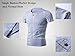 LTIFONE Mens Casual Slim Fit Short Sleeve T-Shirt Single Button Placket Plain Henley v Neck Shirt