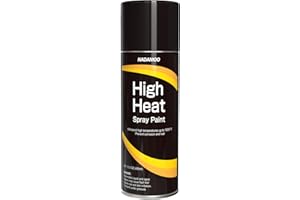 NADAMOO High Heat Spray Paint for Metal, Matte Finish BBQ & Stove Aerosol Paint - High Temperature Resistant Up to 1200°F,1 Can, Black