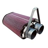 S&B Filters 75-2503 Cold Air Intake For 1988-1995 Ford F-150 / F-250 / F-350, Bronco 4.9L / 5.0L / 5.8L / 7.5L (Oiled Cleanable, 8-ply Cotton Filter)