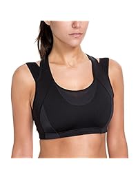 Sostén deportivo sin alambres de SYROKAN, para ejercicios de alto impacto