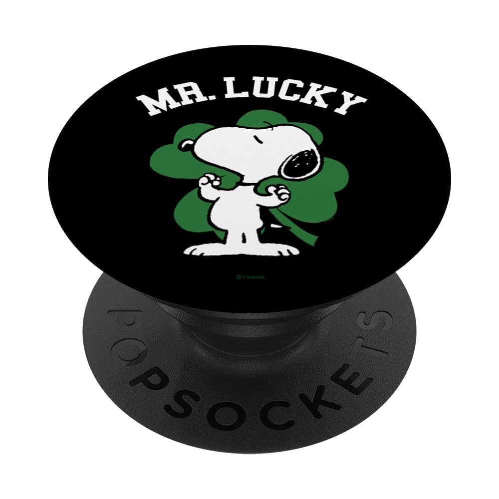 Peanuts St Patrick's Day Snoopy Mr. Lucky PopSockets Swappable PopGrip