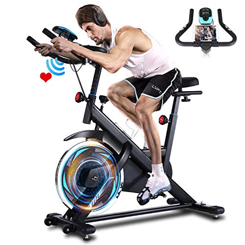 FUNMILY Indoor Exercise Bike Stationary, Cycling Bike with Heart Rate