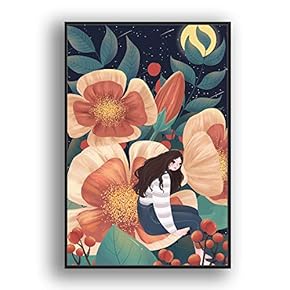 Framed Canvas Wall Art for Living Room, Bedroom Flow in The Dream Canvas Prints for Modern Home Decoration Ready to Hang - 16"x24" inches