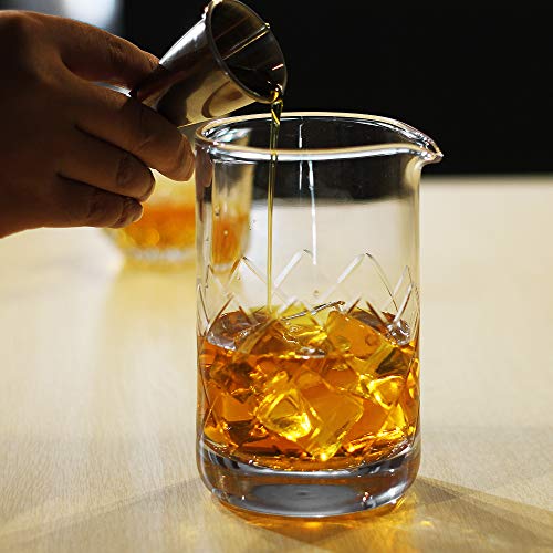 Mixing Glass,Crystal Cocktail Mixing Glass 20 OZ, Stir Glass, Premium