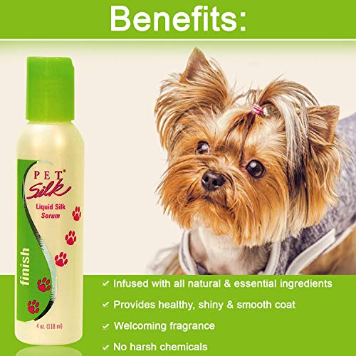 Pet Silk Liquid Silk Serum - Dog Finishing Leave In Conditioner for Shiny & Healthy Coat - Pet Detan - //medicalbooks.filipinodoctors.org