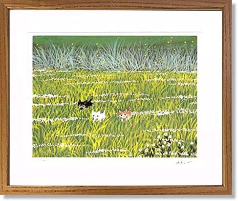 渡辺あきお 野原の冒険 絵画 版画