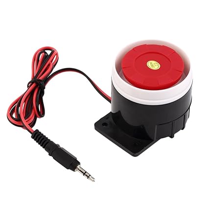 LifBetter Wired Horn Siren Home Security Mini Sound Alarm System for Home Indoor 120dB