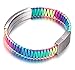 JF.JEWELRY Medical Alert Bracelets for Women, Nylon Braided Medical Bracelet, Personalized Custom Medical ID Bracelets for Women - Colorful, 7.5 Inches