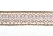 eZthings Decorative Designer Burlap Ribbons for Party Decor Projects and Gift Baskets (10 Yard, White(2.4