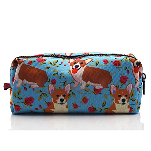 Dog Pencil Case Gift Students Canvas Pen Bag Pouch