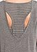 RBX Active Women's Plus Size 2-fer Back Striped Tank Top Black 2X