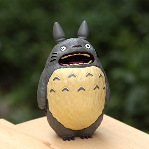Zoostliss Handmade Cute Resin Studio 3.5" Figure Statue For My Neighbor Totoro with Big Smile