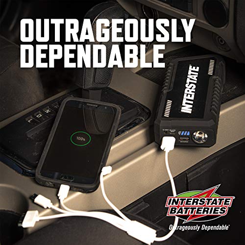 Interstate Batteries Charge and Go Mini Portable Jump Starter and