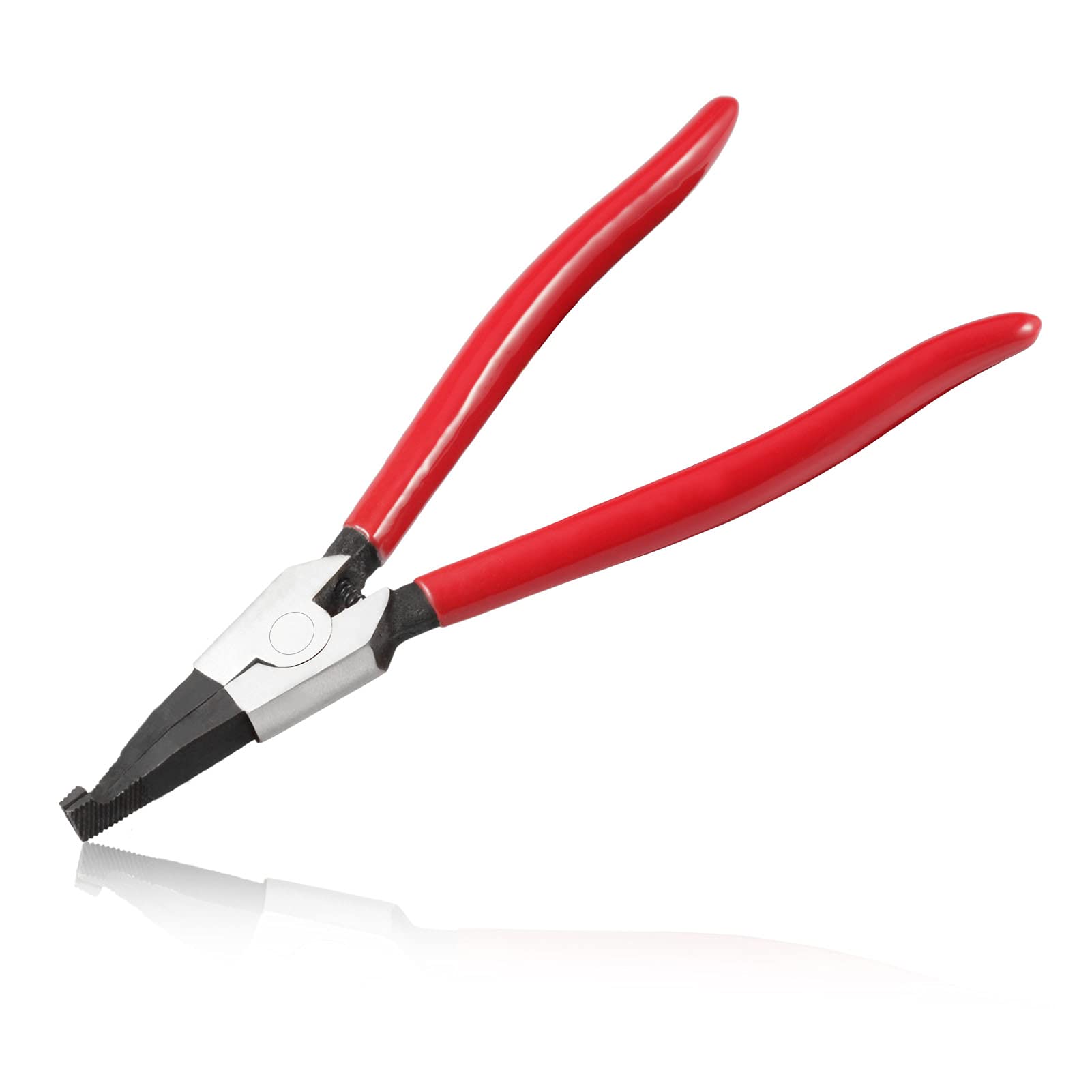 LEONTOOL 8-Inch Circlip Pliers - Special Reverse Angle Tip Ring Opening Spreader Pliers for Transmission Transfer Cases