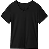 Womens Tops Basic T Shirts Summer Outfits Short Sleeve V-Neck T Shirts Comfortable & Stylish for Daily Wear