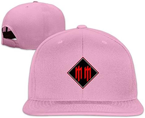 ALLHA Marilyn Manson American Rock Band Baseball Hat Flat Cap Pink