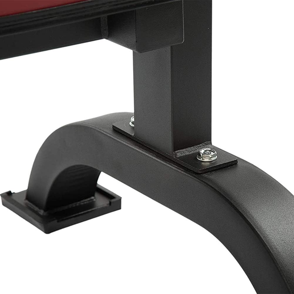 ZQQ Flat Weight Bench, Multifunction Weight Bench Dumbbell Bench Flat Bench Press Bird Big Flat Bench Fitness Bench Press Crunches Home Gym Fitness Chair,Red: Sports & Outdoors