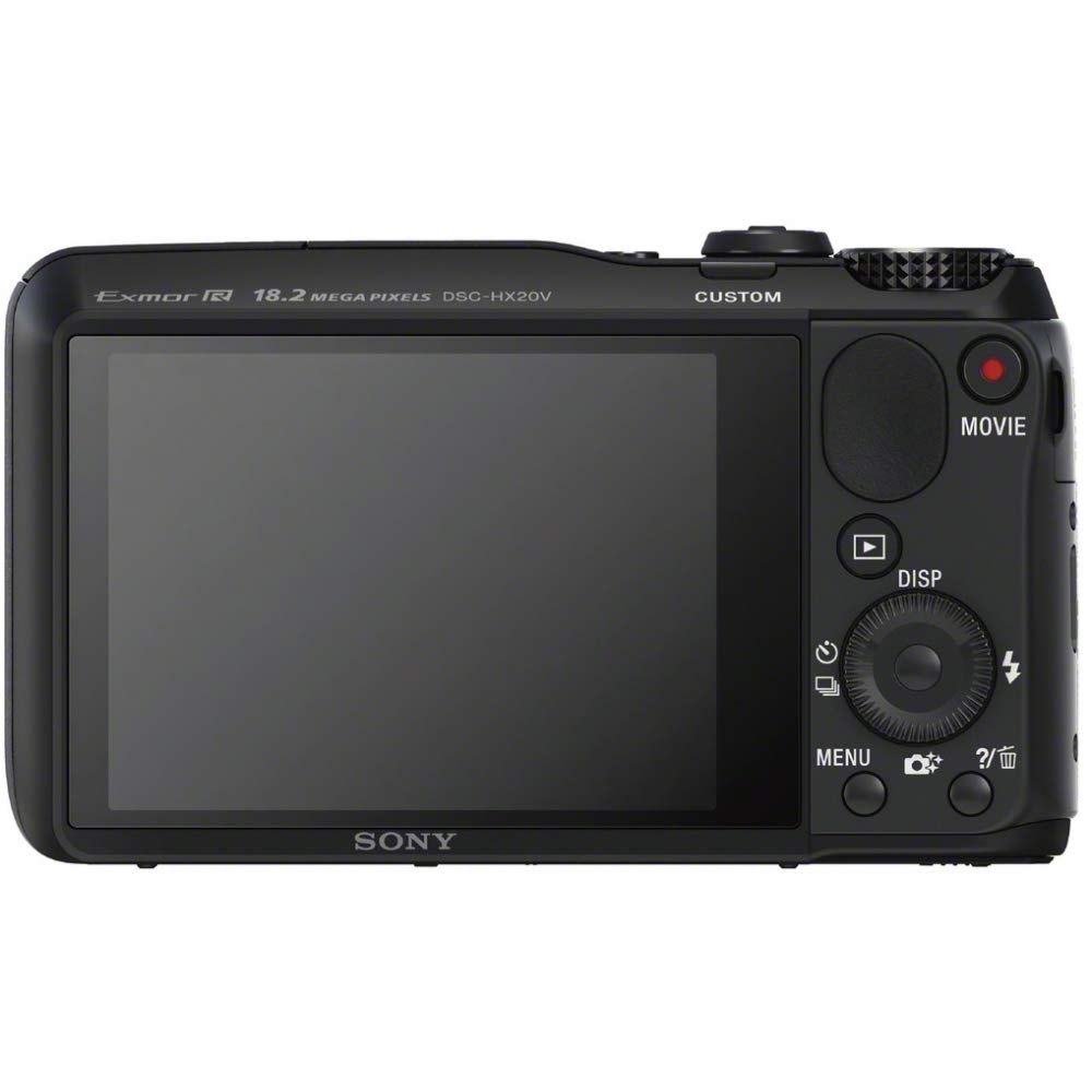Sony Cyber-shot DSC-HX20V 18.2 MP Exmor R CMOS Digital Camera with 20x Optical Zoom and 3.0-inch LCD (Black) (2012 Model)