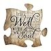 P. Graham Dunn It is Well with My Soul Sheet Music Design 12 x 12 Inch Wood Puzzle Piece Wall Plaque