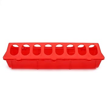 Zhimuren 11 81 Plastic Flip Top Poultry Feeder Trough Baby Chick