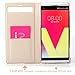 LG V20 case ,Feitenn Premium Flip Leather PU Wallet View Window Smart Case Stand Kicstand Card Holder Magnetic Closure TPU Bumper Slim fit cover case for LG V20 (Champagne Gold)