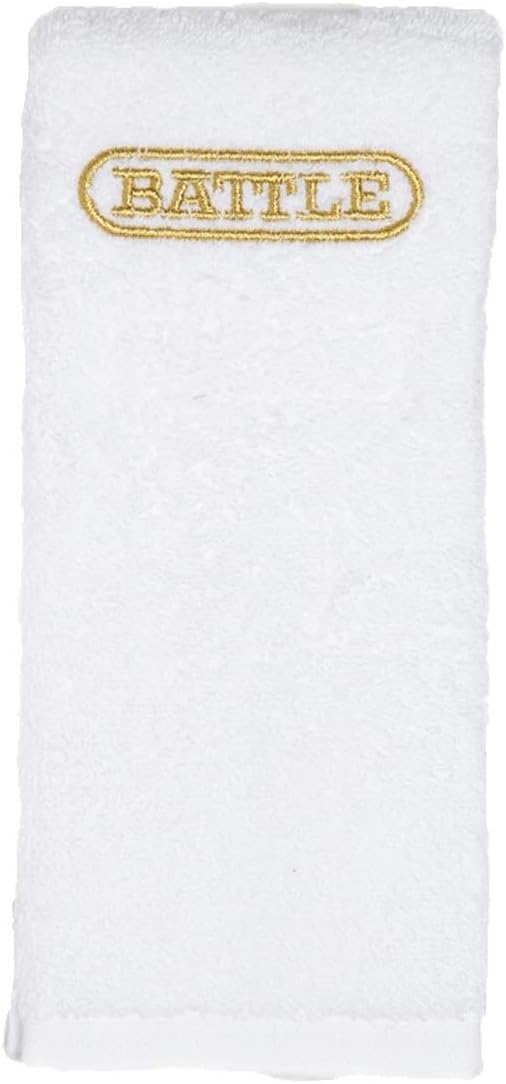 Battle Sports Youth Football Towel- White with Gold Logo : Sports & Outdoors