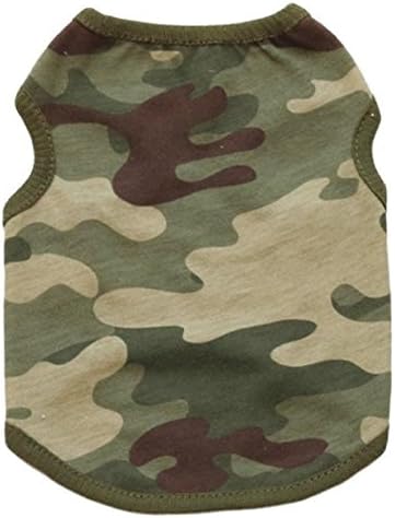 Small Dog Cat Vest Camouflage Cotton Coat Puppy T-Shirt Pet Clothes (M)